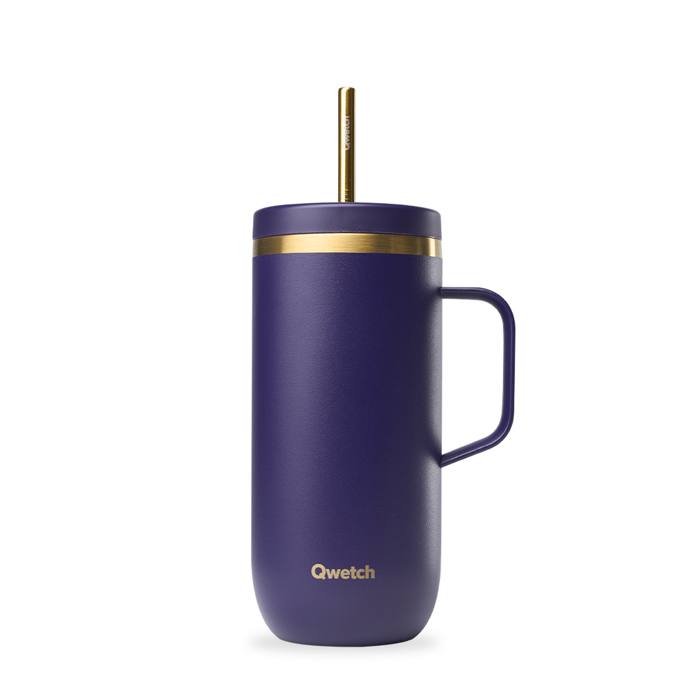 Cold cup isotherme inox avec anse - Matt - Violet obscur & Or - 600ml
